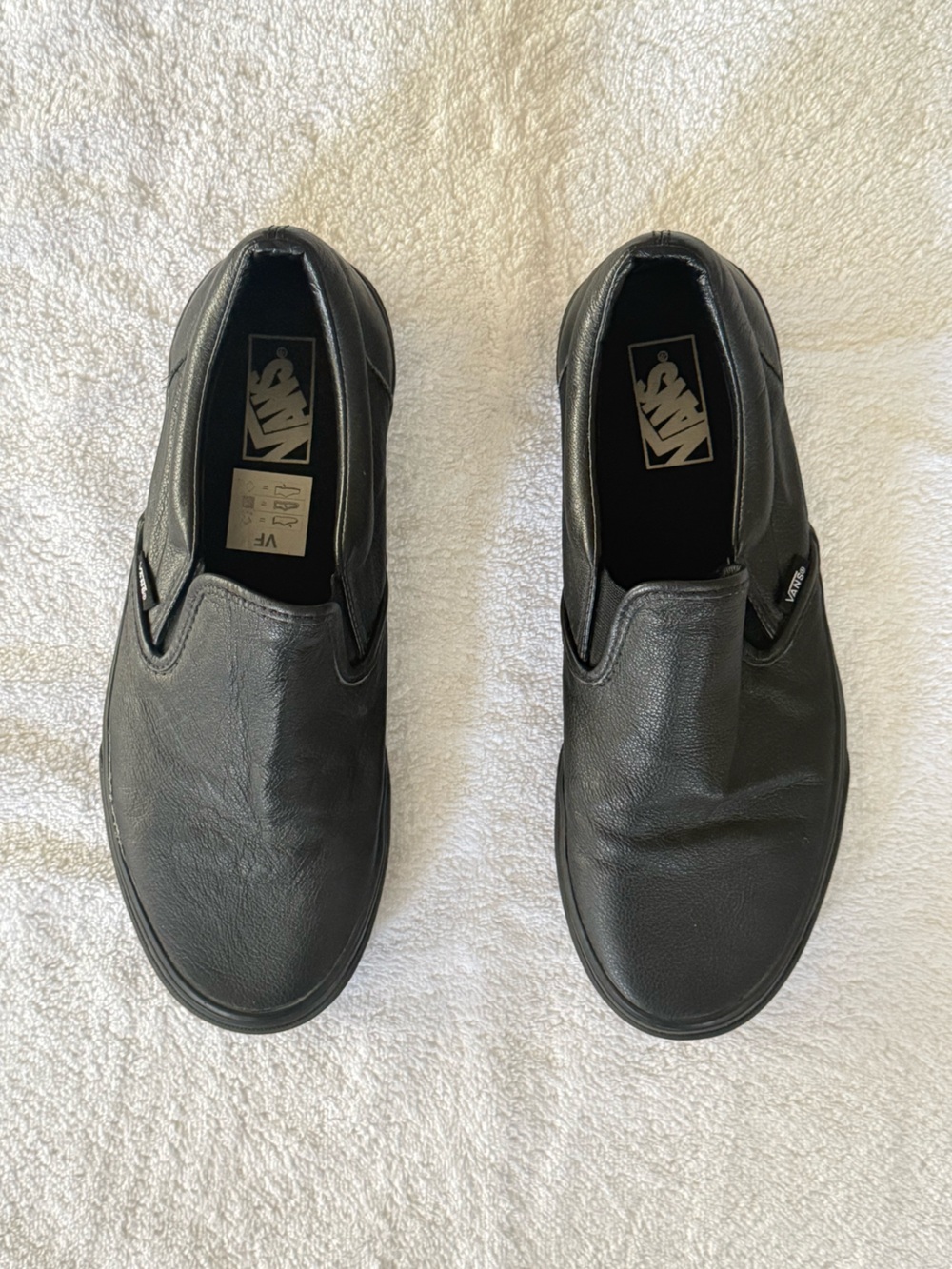 Vans Slip-On Leather Men's Shoes in Black